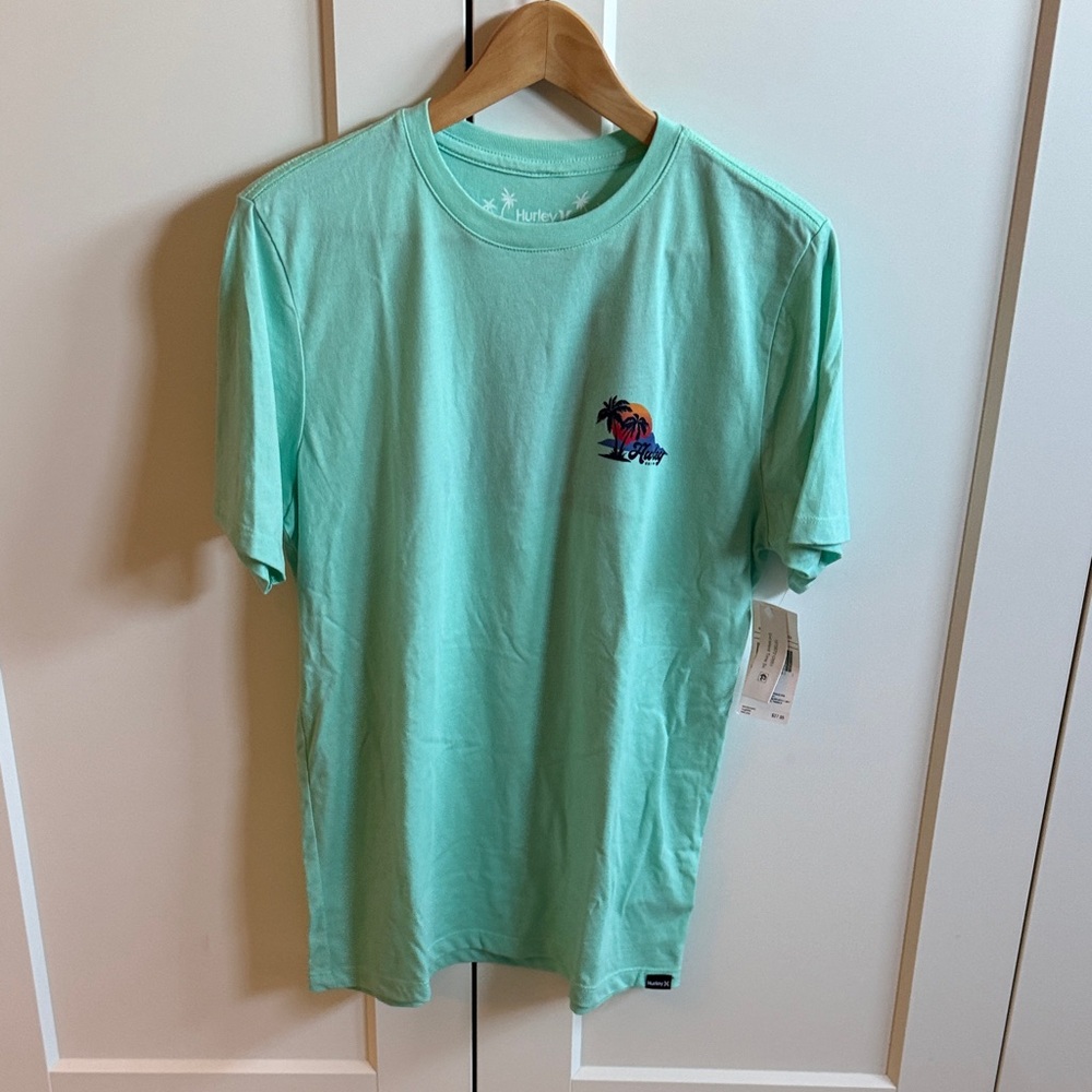 Hurley Light teal Short Sleeve Tee